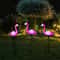 Solar Flamingo Garden Stake Lights Waterproof LED Outdoor Pathway Decor 0