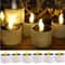 Solar Flameless Candle Lights Waterproof Outdoor LED Set 6PCS 6