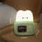 Cute Bread Night Light Alarm Clock USB Dimmable Sleep Companion 3