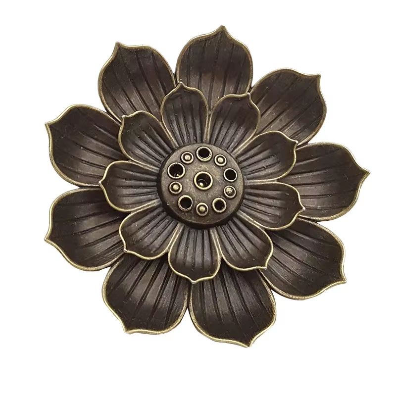 Zen Lotus Incense Holder Plate For Sandalwood Sticks And Cones 6