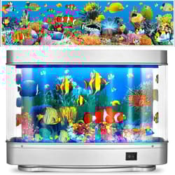 ocean motion aquarium lamp virtual fish tank led night light decor