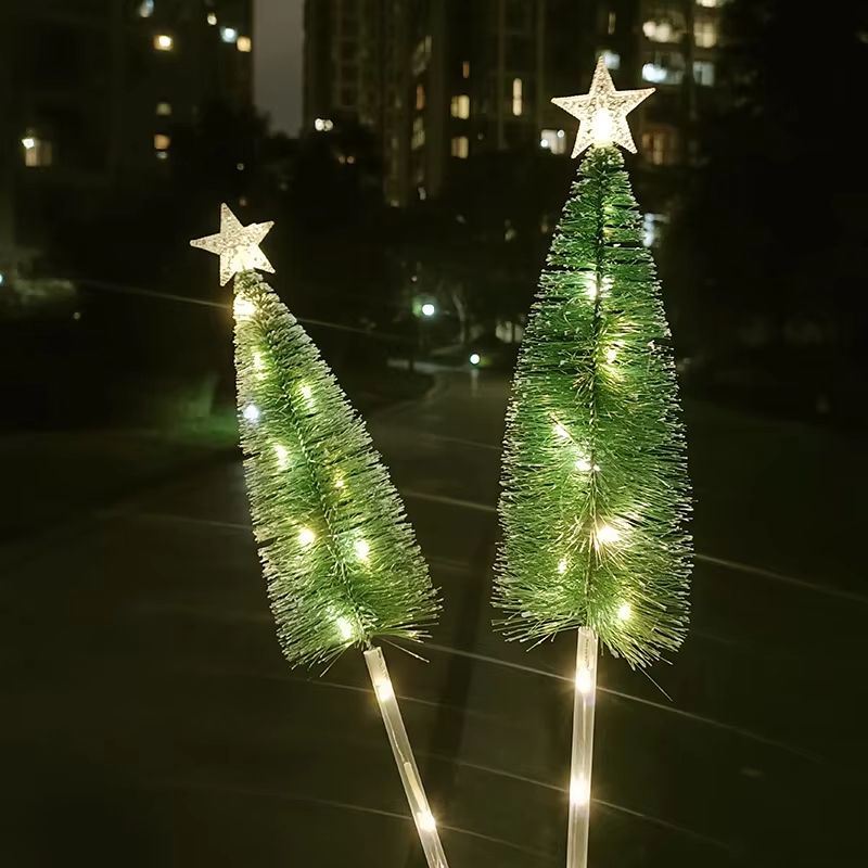 Solar Christmas Tree Garden Lights Waterproof LED Lawn Decor 2