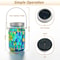 Solar Mosaic Hanging Lantern Waterproof Glass LED Garden Light 5