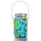 Solar Mosaic Hanging Lantern Waterproof Glass LED Garden Light 6