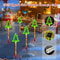 5PCS Solar Candy Christmas Tree Lights Outdoor Waterproof Garden Stake LED Set 3
