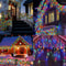 115ft 246ft Solar Icicle Curtain Lights Waterproof LED Outdoor Eaves String Lights 4