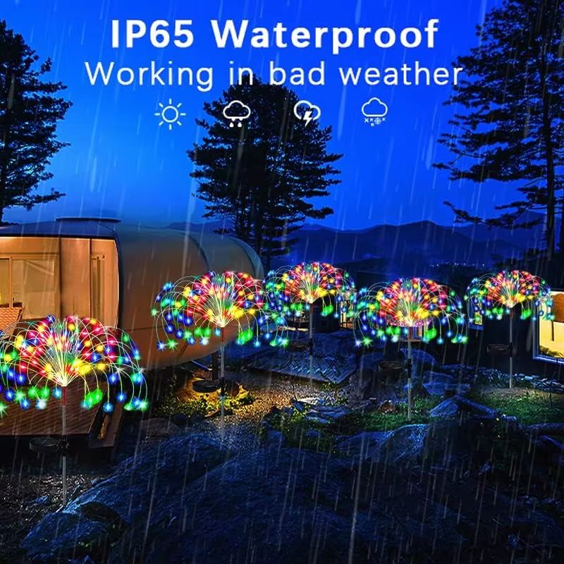 Solar Powered LED String Lights Outdoor Waterproof Garden Decor 3