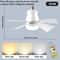Smart Ceiling Fan Light With Remote Dimmable LED For Bedroom 6