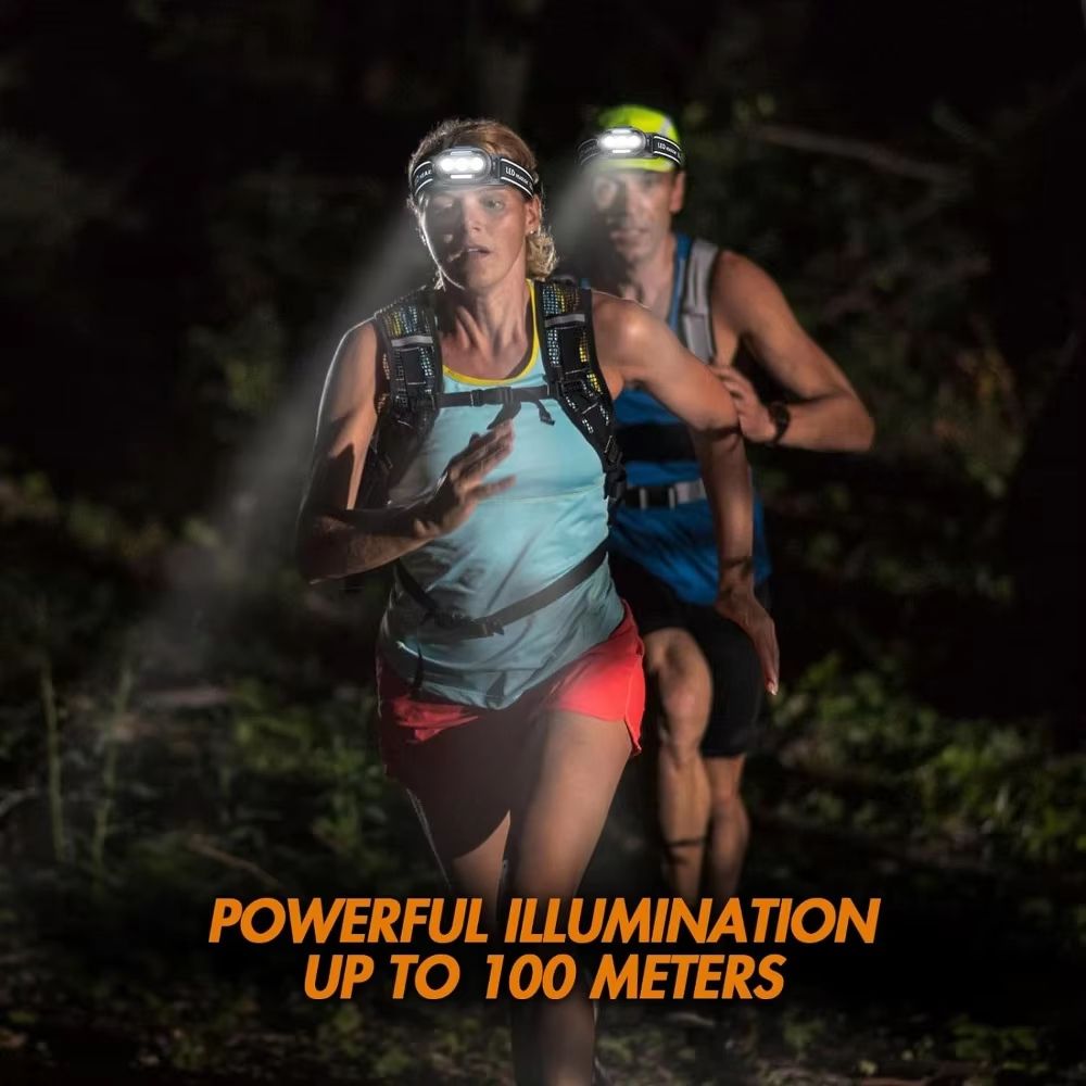USB Rechargeable LED Headlamp Multi Mode Hands Free Outdoor Light 4