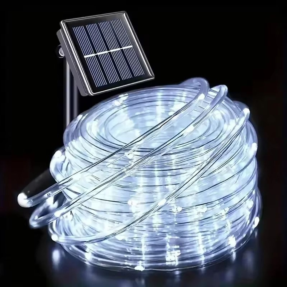 Solar LED Rope Lights Waterproof Outdoor Garden Path Decor 6