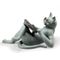 Reading Cat Statue Book Lover Desk And Bookshelf Decor 2