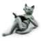 Reading Cat Statue Book Lover Desk And Bookshelf Decor 3