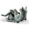 Reading Cat Statue Book Lover Desk And Bookshelf Decor 4