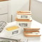 Ceramic Butter Dish With Lid And Knife Sealed Butter Keeper For Countertop 0
