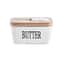 Ceramic Butter Dish With Lid And Knife Sealed Butter Keeper For Countertop 4