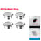 4Piece Decorative Sink Overflow Drain Cover Set For Bathroom And Kitchen Basins 7