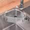 Stainless Steel Triangle Sink Drain Basket Strainer And Kitchen Organizer Rack 4