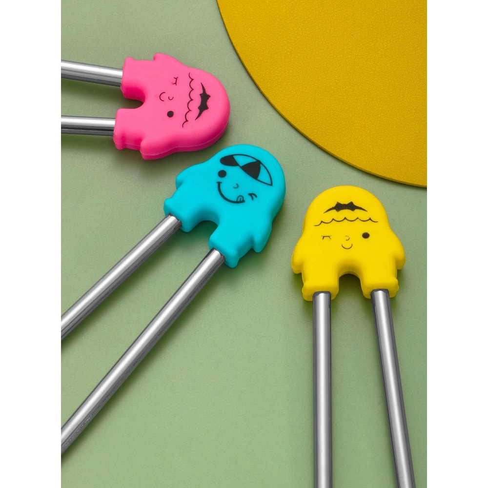 Cartoon Training Chopsticks For Kids And Beginners With Removable Learning Guide 2