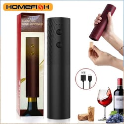 rechargeable electric wine bottle opener with one-touch automatic corkscrew