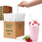 Individually Wrapped Disposable Drinking Straws 100PCS Clear Hygienic Party Straws 0