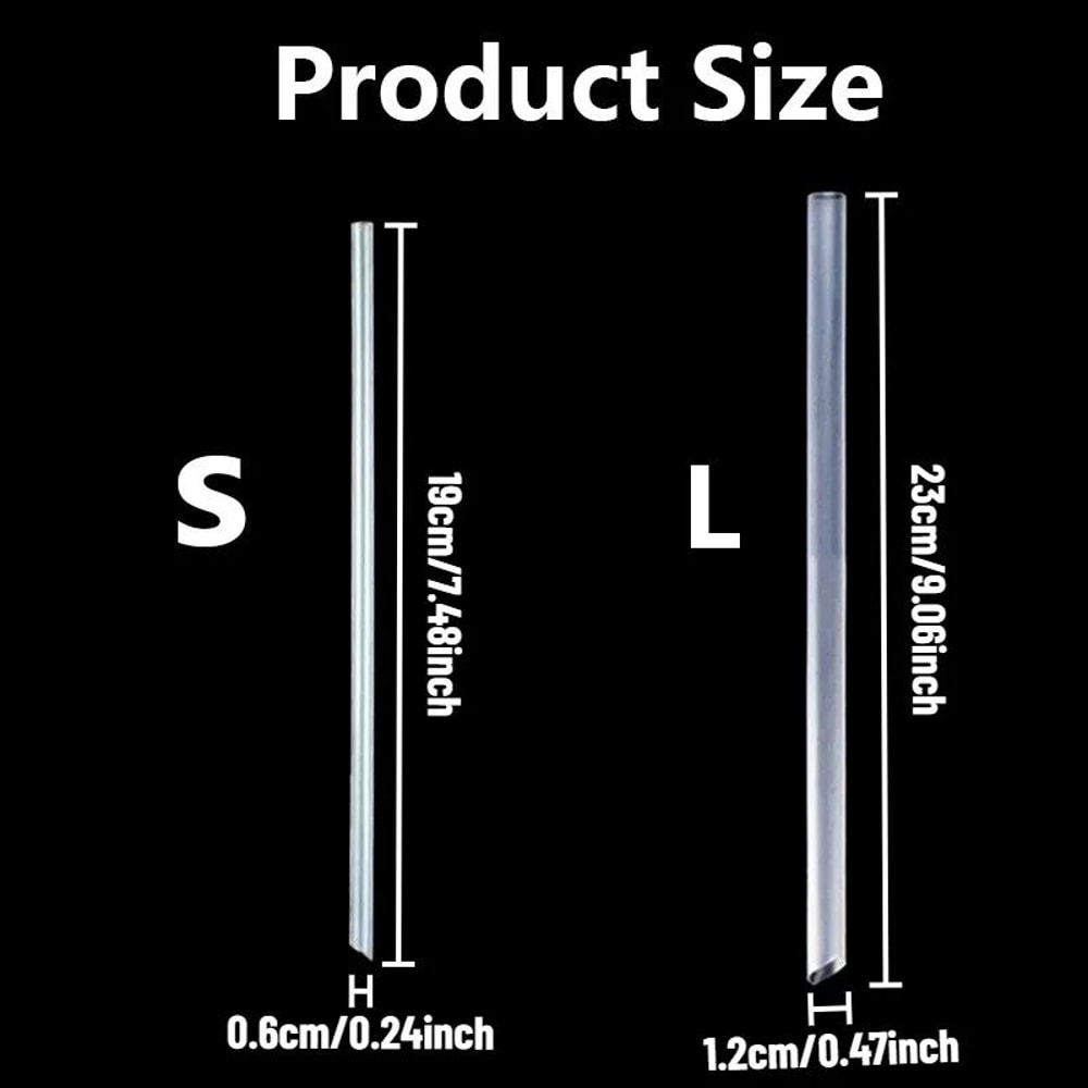 Individually Wrapped Disposable Drinking Straws 100PCS Clear Hygienic Party Straws 1