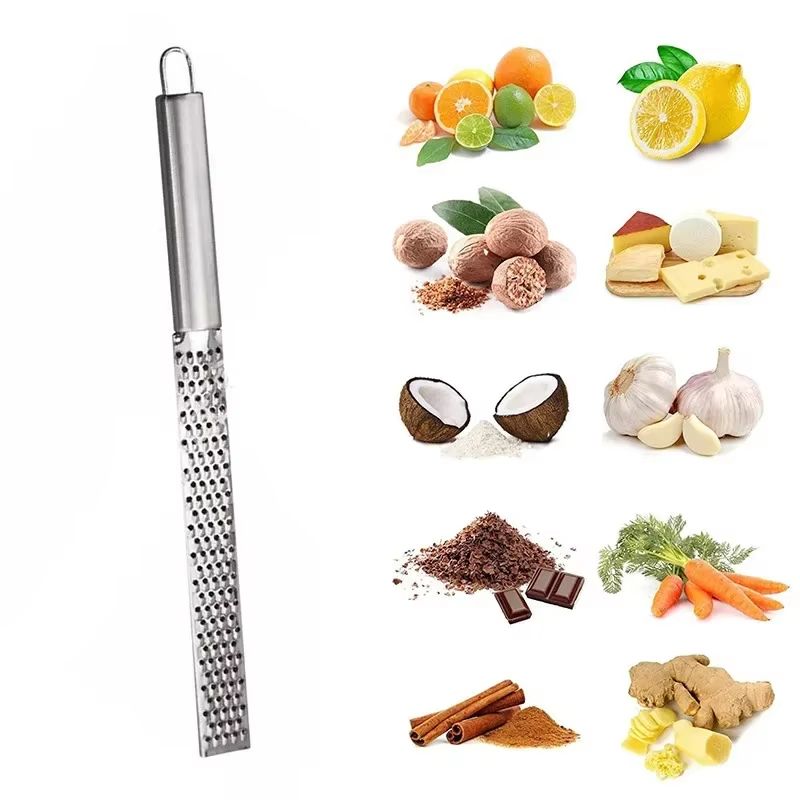 Stainless Steel Lemon Zester And Cheese Grater Handheld Garlic Ginger Citrus Grater 5