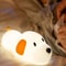 USB Rechargeable Silicone Puppy Night Light Touch Sensor Color Changing Bedside Lamp 4