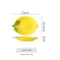 Lemon Shaped Ceramic Plate And Bowl Set Cute Fruit Snack Dessert Dish 6