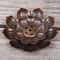 Bronze Lotus Alloy Incense Burner Plate Stick Holder Zen Meditation Decor 1