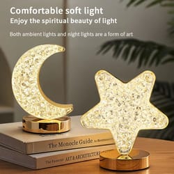 ramadan starry moon led night light plug powered touch dimmable bedside lamp