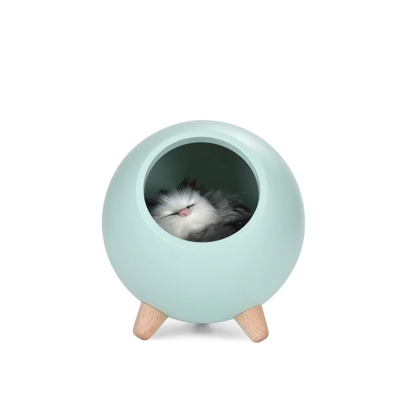 Cute Kitten Nest Touch Sensor Rechargeable Cat Night Light 8