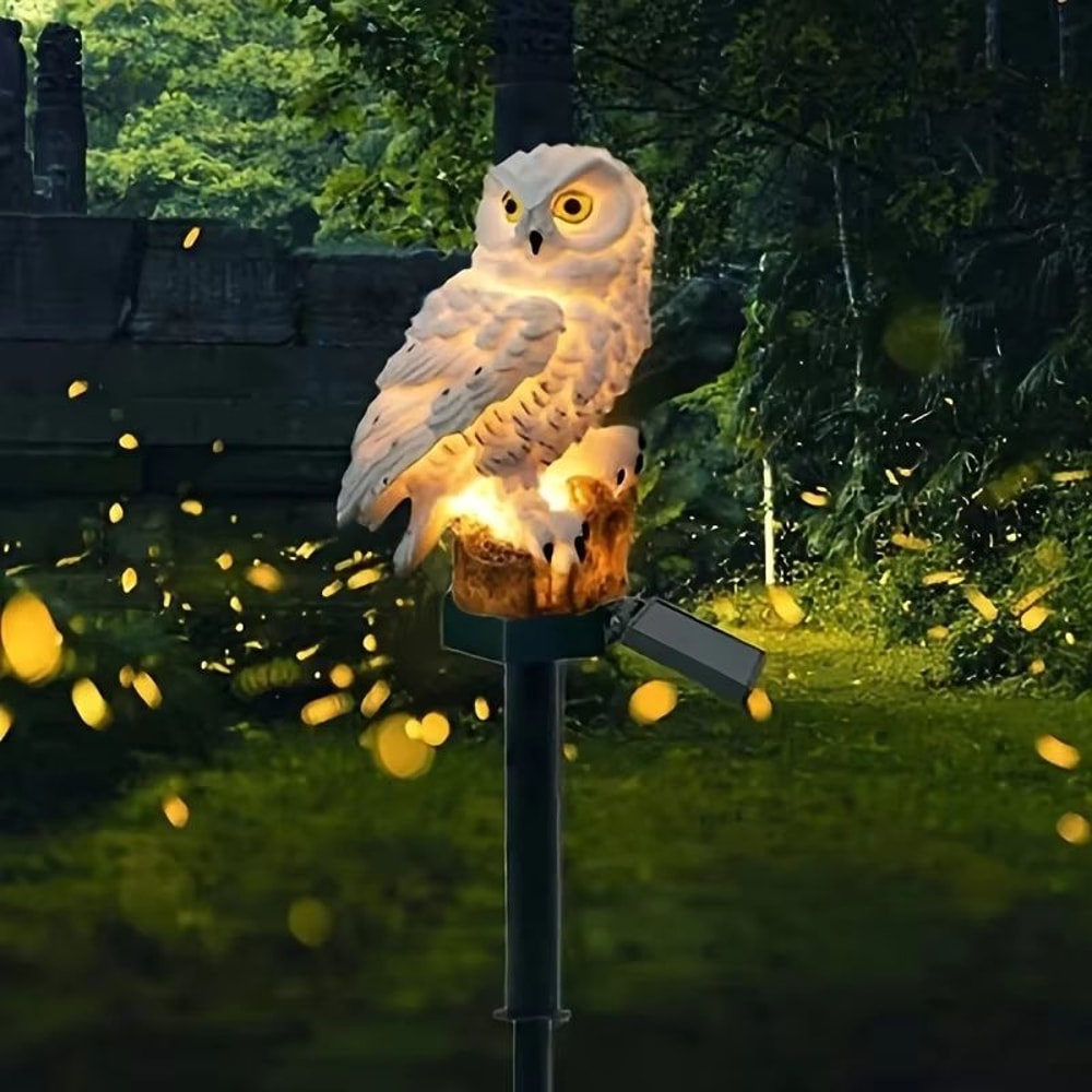 Solar Owl Garden Light Waterproof Outdoor Lawn Decor Lamp 2