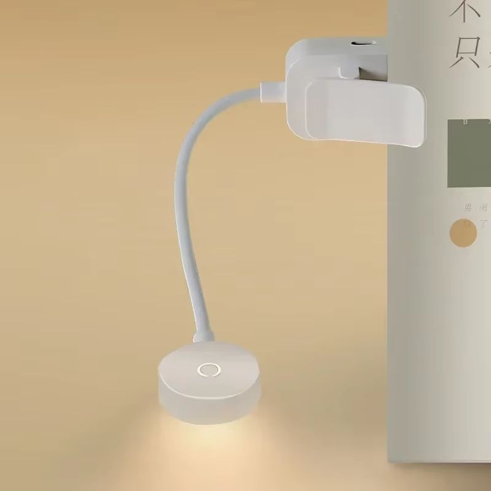 Mini Clip Book Lamp USB Rechargeable Folding Reading Light 2