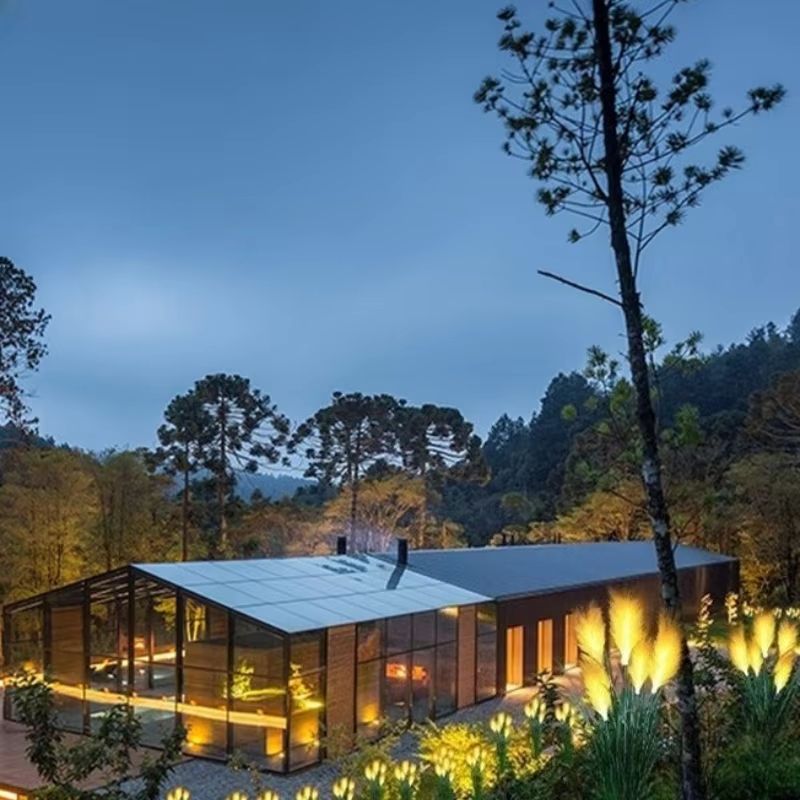 Solar Reed Garden Light Waterproof Outdoor Pathway Decor 4