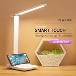 usb rechargeable foldable led desk lamp with touch dimming eye care light