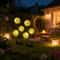 3 Head Solar Scallion Ball Garden Light Waterproof Outdoor Pathway Decor 3