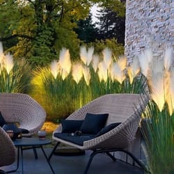 solar reed pathway stake light waterproof outdoor garden lawn decor