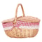 Handwoven Wicker Picnic Basket With Lid Portable Outdoor Storage Hamper 7