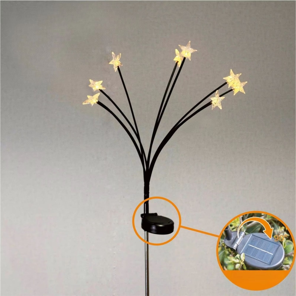 Solar Star Garden Light Waterproof Outdoor Pathway Decor 5