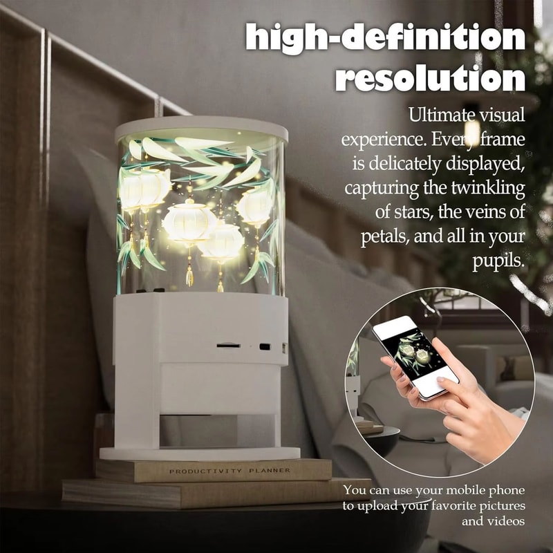 3D Holographic Fan Display LED Advertising Screen With App Control 3