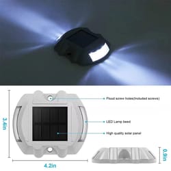 solar led road stud light waterproof horseshoe reflective landscape marker