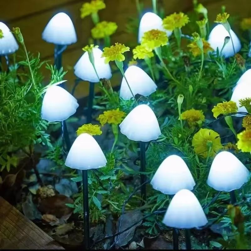 Solar Mushroom Garden Lights Waterproof LED Outdoor Pathway Decor 5