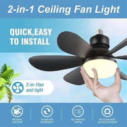 modern e27 ceiling fan light with remote control and dimmable led