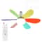 Modern E27 Ceiling Fan Light With Remote Control And Dimmable LED 3