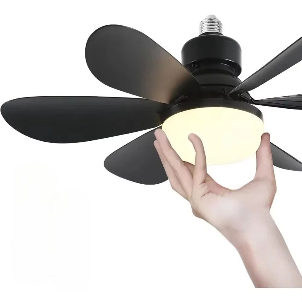 Modern E27 Ceiling Fan Light With Remote Control And Dimmable LED 5