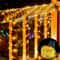 Solar LED Tube String Lights Waterproof Outdoor Garden Party Decor 1