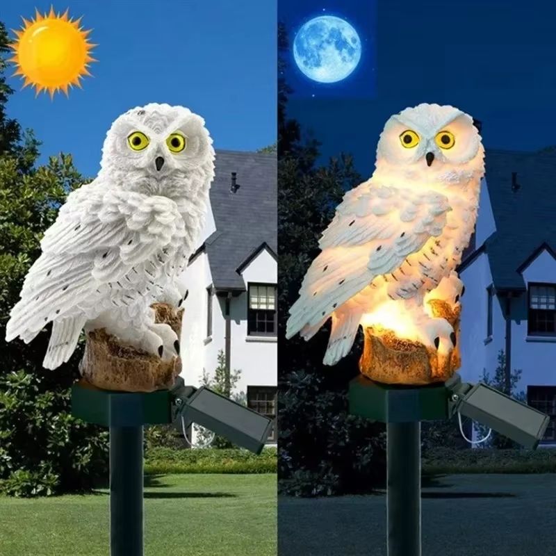 Solar Owl Garden Stake Light Waterproof Outdoor Lawn Decor 1