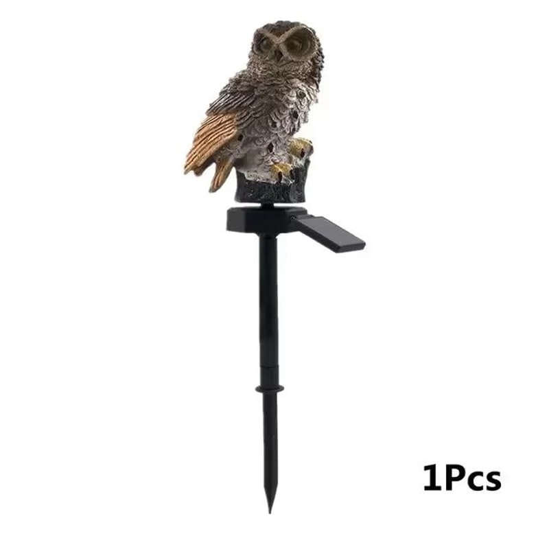 Solar Owl Garden Stake Light Waterproof Outdoor Lawn Decor 7