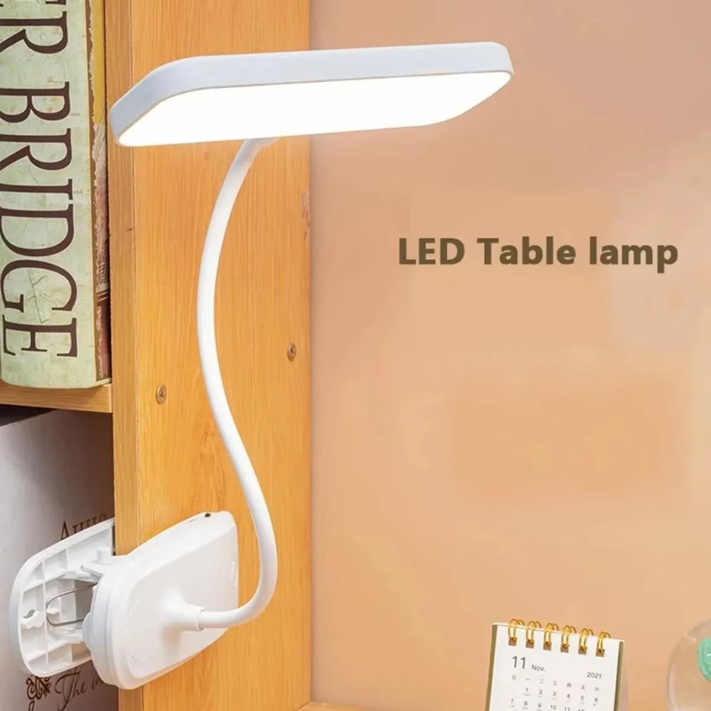 Rechargeable LED ClipOn Study Lamp For Dorm Desk Bedside And Reading 4