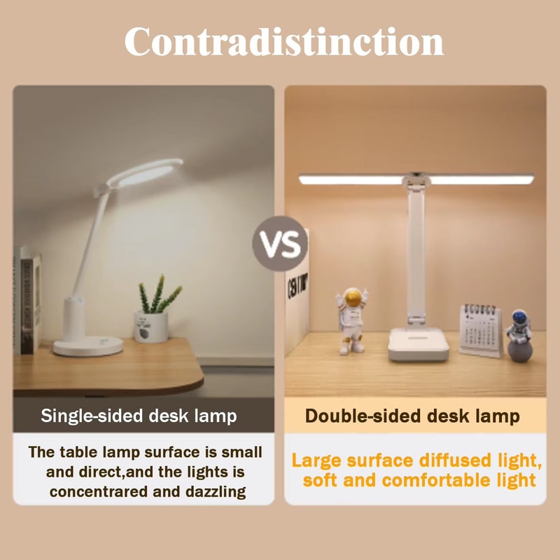 Rechargeable Foldable LED Desk Lamp With Touch Dimming And Eye Protection 3